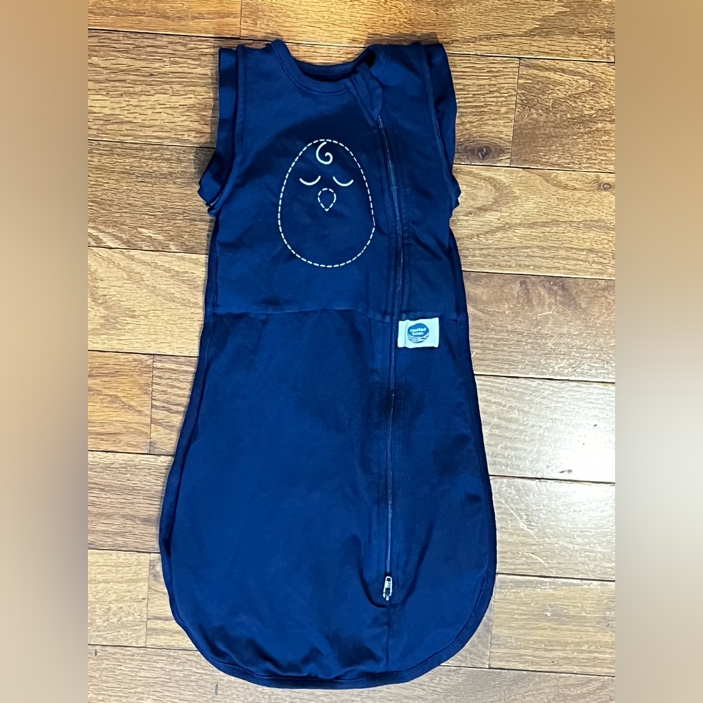 Nested Bean Zen One Swaddle NB 7-13lbs Dark Blue Cotton Preowned